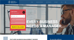 Desktop Screenshot of business-management-degree.net