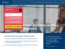 Tablet Screenshot of business-management-degree.net